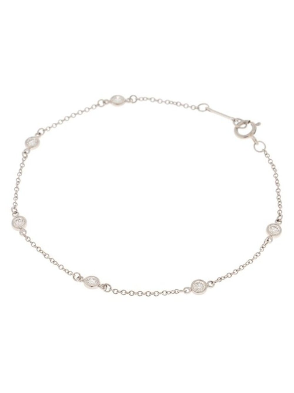 Tiffany & Co by the Yard Bracelet Diamond Silver